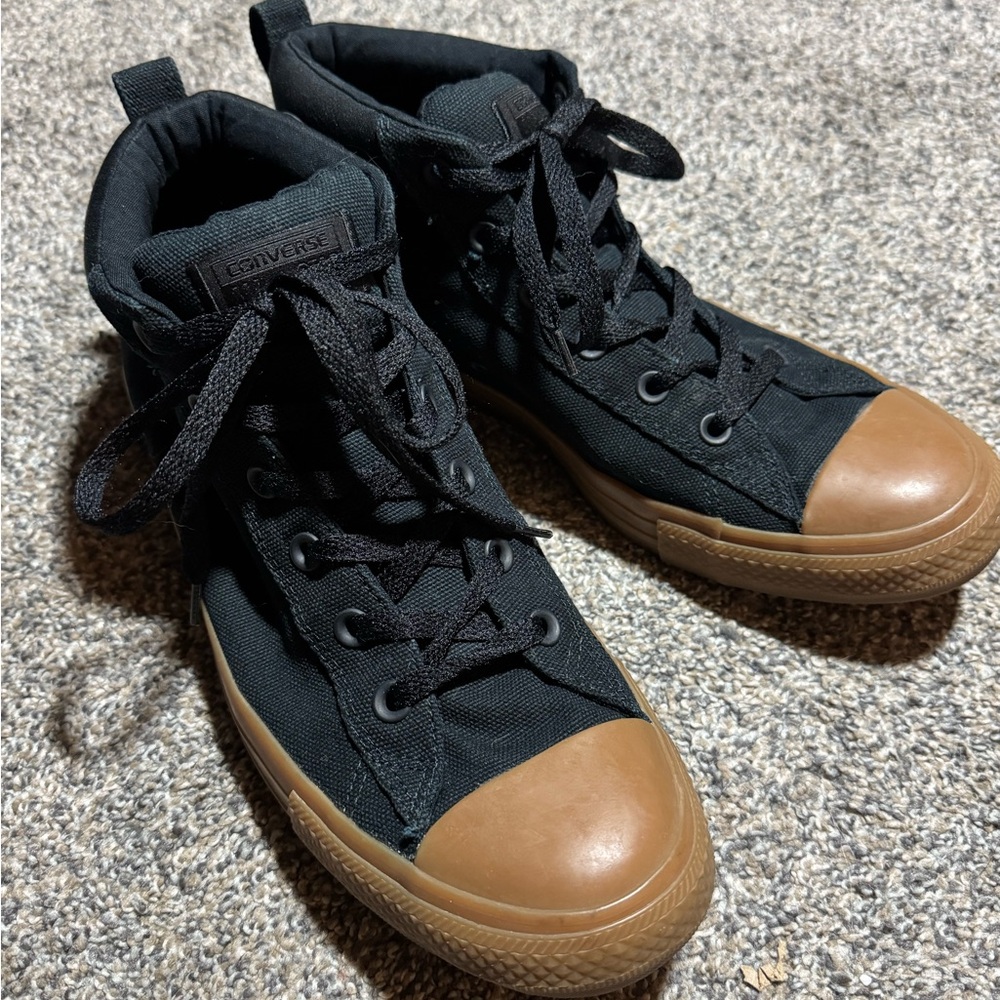 Unisex High Top Black Converse M 10.5 - Picture 9 of 10